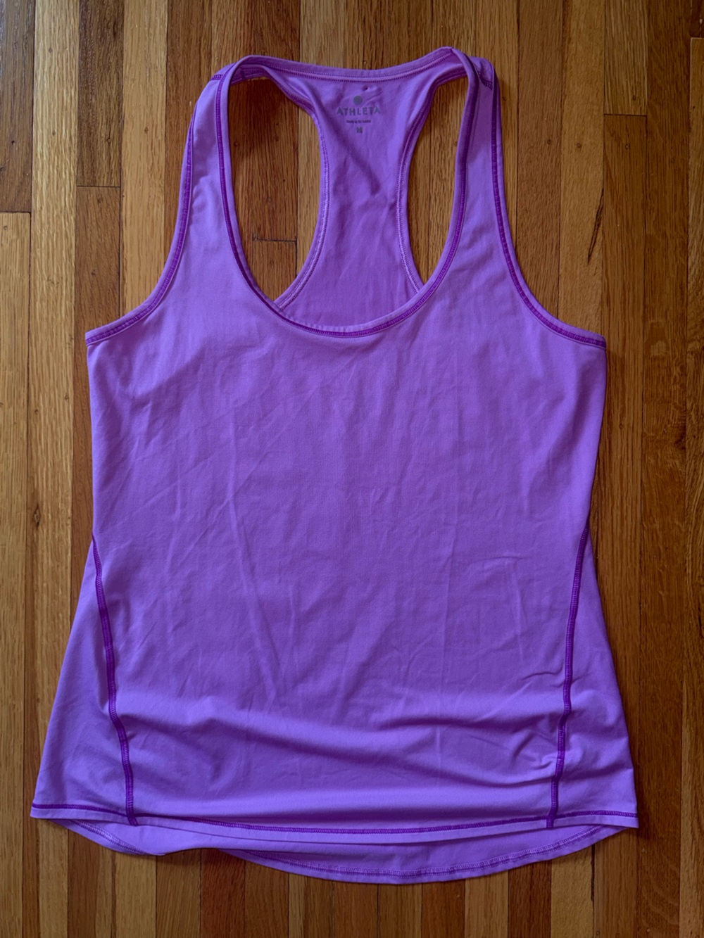 Athleta Racerback Workout Tank Top Purple Orchid Lavender Size Medium